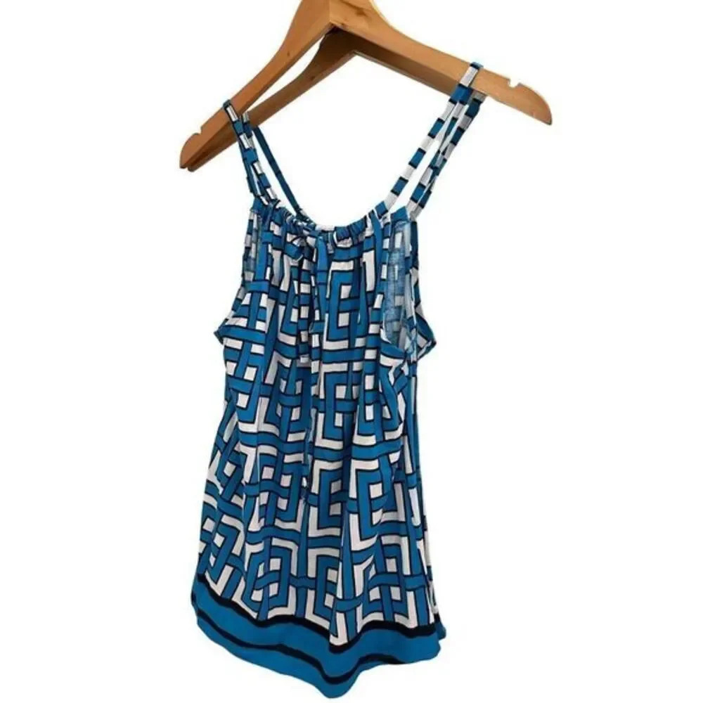 Crown and Ivy Blue Sleeveless Top Extra Small
